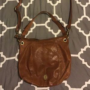 Brown Leather Fossil Bag